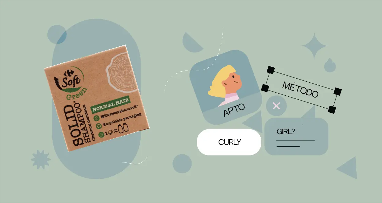 Shampoo sólido Soft Green de Carrefour para cabello normal