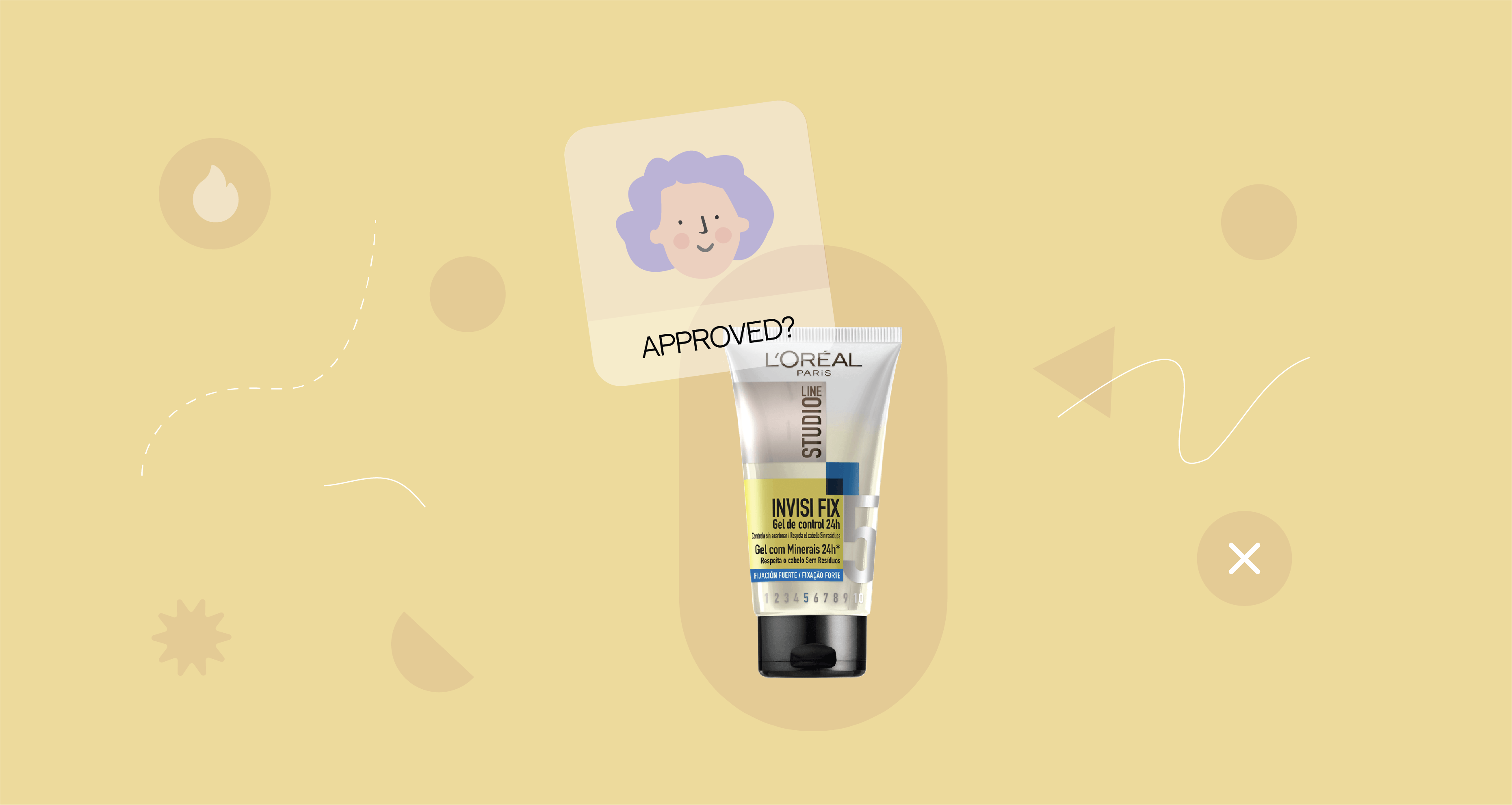 Locandina del Gel Invisi Fix Gel n° 5 di L'Oréal