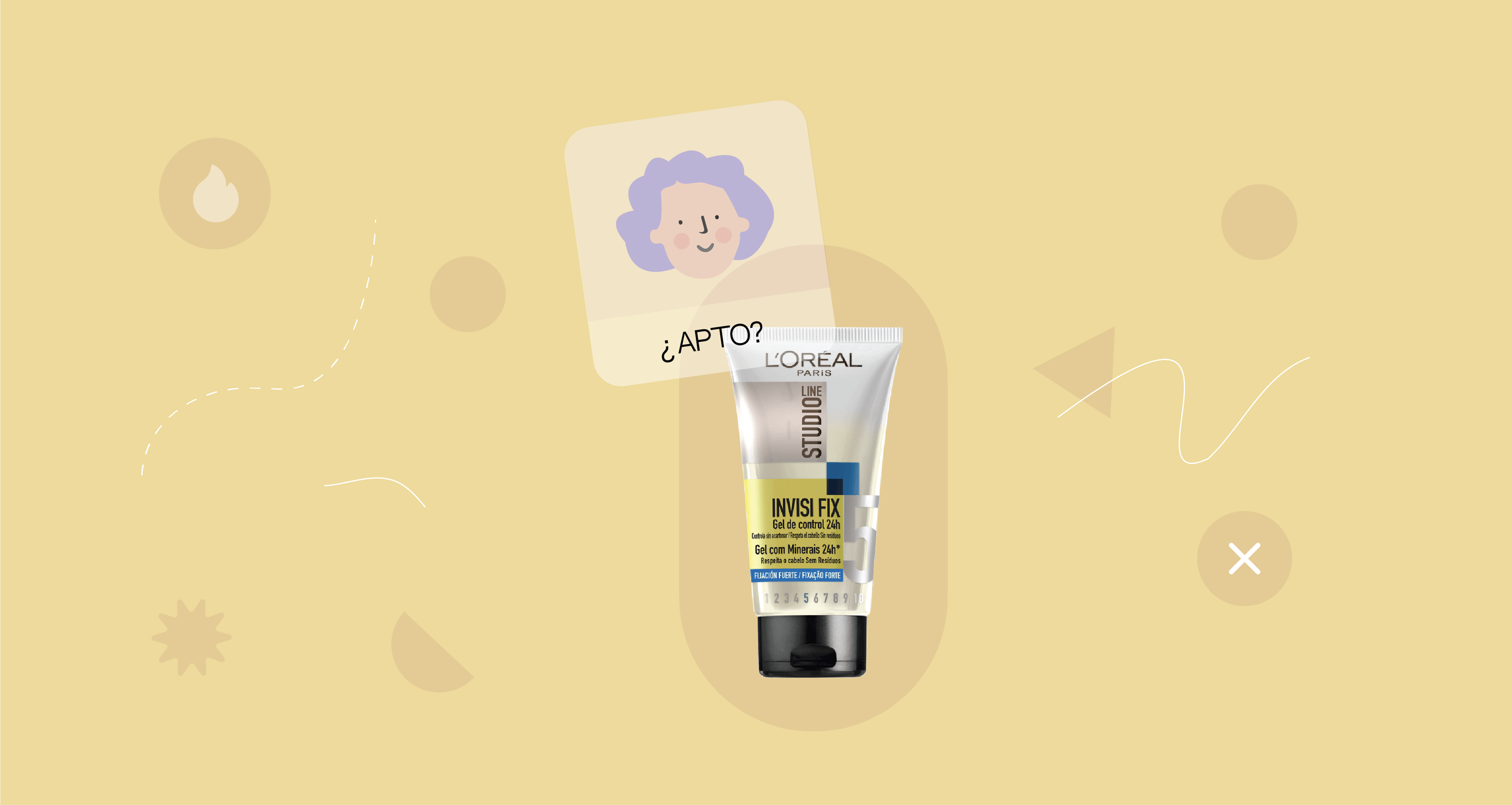 Póster del gel Invisi fix gel nº 5 de L'Oréal