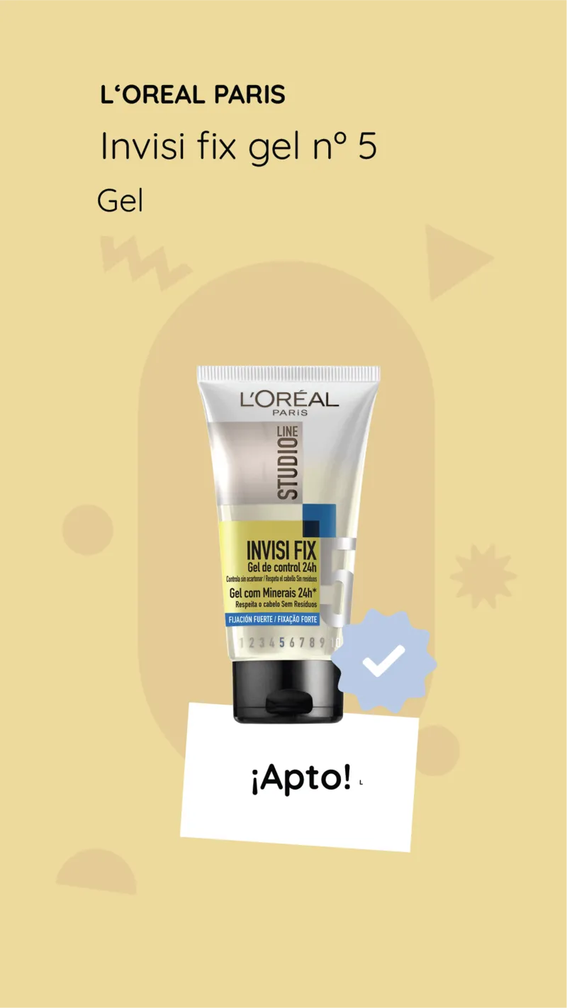 ¿L'Oréal's 'Invisi fix gel nº 5' es apto?