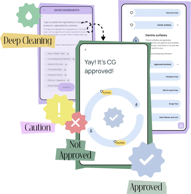 Identifying ingredients screenshot