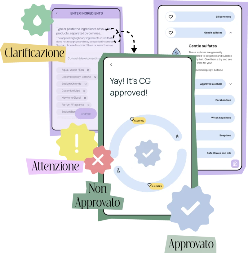 Identifying ingredients screenshot