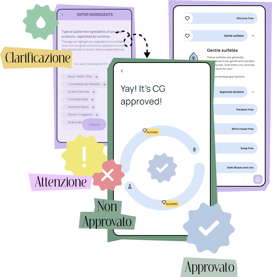 Identifying ingredients screenshot