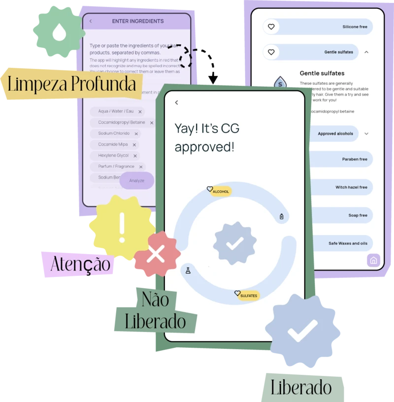 Identifying ingredients screenshot